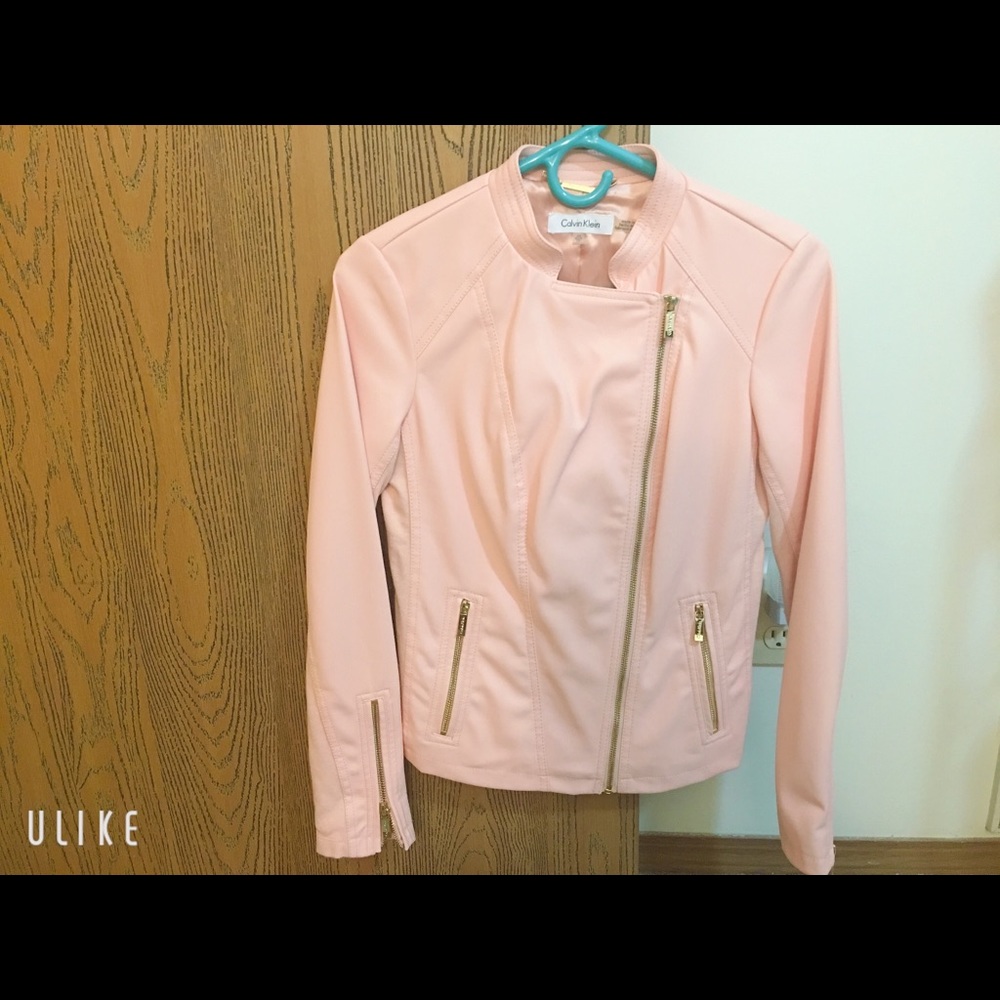 CK leather jacket/blazer pink